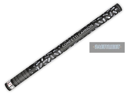 KONFETTI ÁGYÚ EZÜST 80 CM