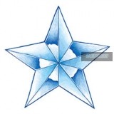 Glow Star Tattoo 7,5 x 7,5 cm