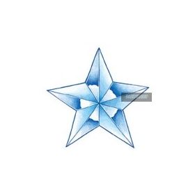 Glow Star Tattoo 7,5 x 7,5 cm