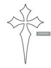 Glow Cross Tattoo 5 x 4 cm Glow Cross Tattoo 5 x 4 cm