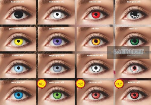 1 hetes színes kontaktlencse PURPLE GOTHIC