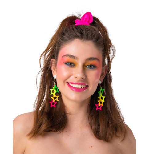 Neon színes fülbevalók